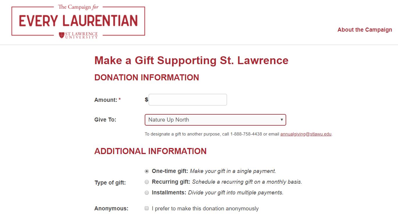 SLU donations portal