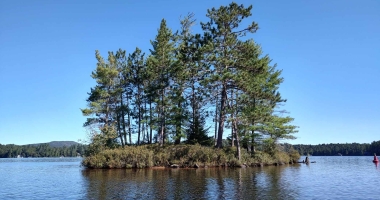 Rabbit Island Paddle on Spitfire Lake