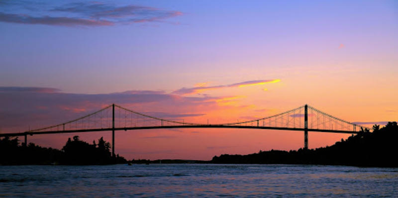 Sunset over the St. Lawrence River, captured by Suzan Mcdermott